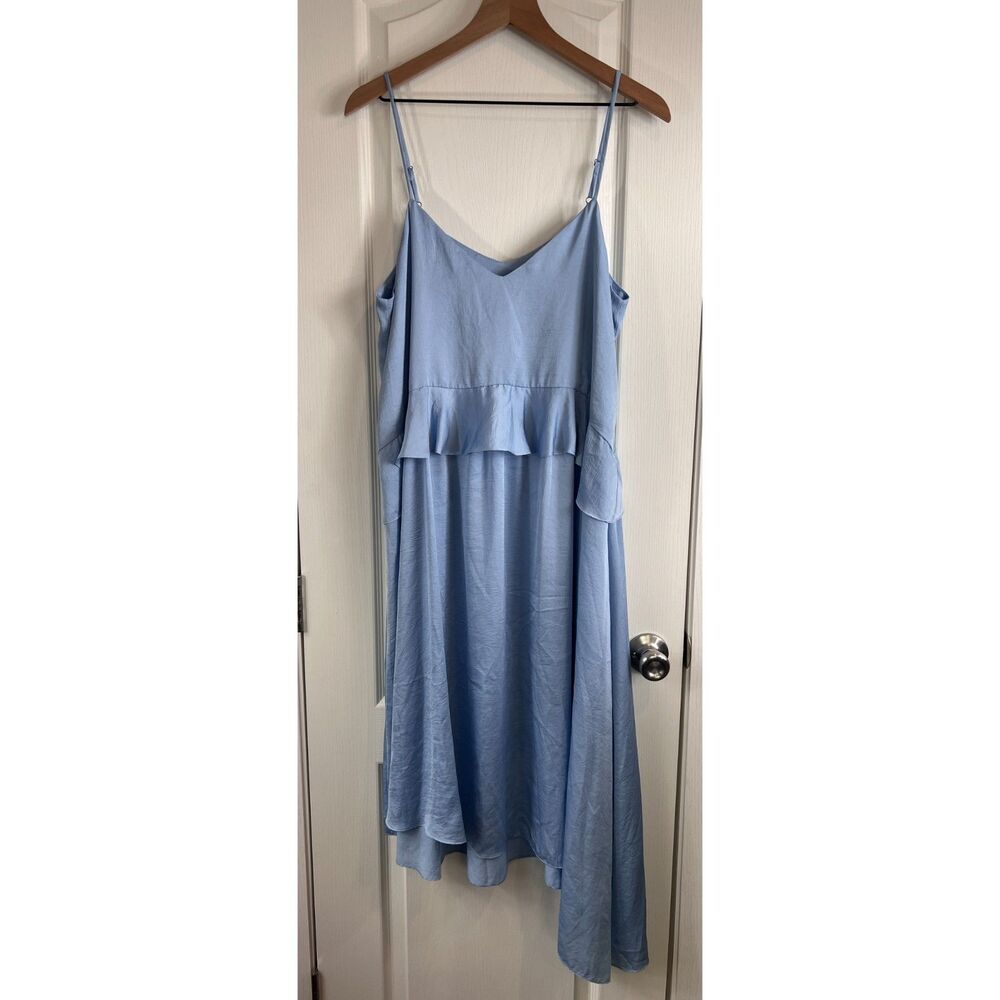 HATCH Women's Cleo Dress Maternity Spaghetti Strap Blue Size 2 / M (6-8)
